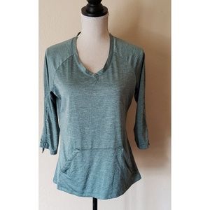 REI womens 3/4 sleeve top size M